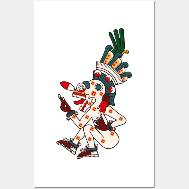 Mictlantecuhtli Wall Art by ocelotlcalli